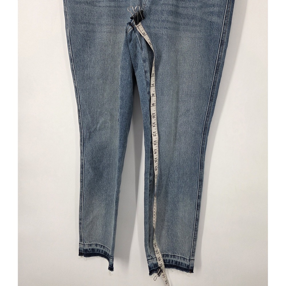Judy Blue Mid Rise Rigid Magic Release Hem Size 7/28 Boyfriend Denim Jeans 88818 - Picture 4 of 9